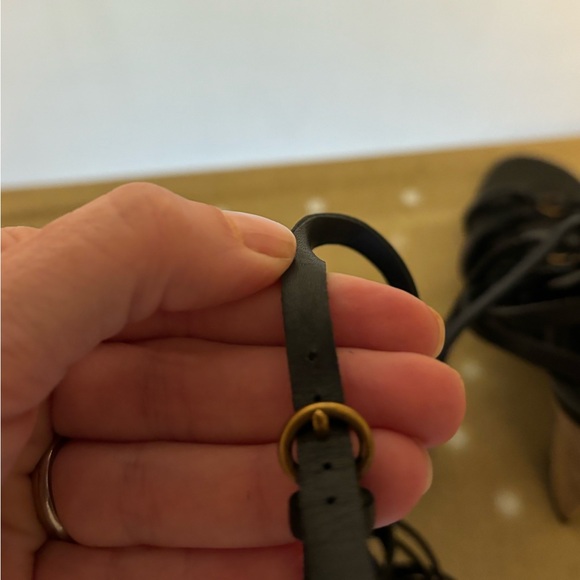 Yves Saint Laurent wedge sandals -Black - Picture 11 of 12